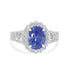 4.15ct Sapphire Ring with 0.68ct Diamonds set in Platinum 900