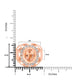 4.58ct Morganite Ring with 1.88ct Diamonds set in 14K Rose Gold