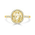 2.75ct Sapphire Rings with 0.21tct diamonds set in 14KT yellow gold