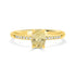 0.92ct Sapphire Rings with 0.05tct diamonds set in 14KT yellow gold