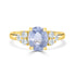 2.56ct Sapphire Rings with 0.40tct diamonds set in 14KT yellow gold