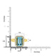 3.31ct Aquamarine ring with 0.32tct diamonds set in 14K yellow gold