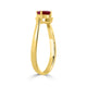 0.54ct Ruby Rings set in 14k yellow gold