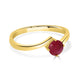 0.54ct Ruby Rings set in 14k yellow gold