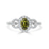 1.10ct Sapphire Rings with 0.26tct diamonds set in 14KT white gold