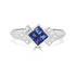 0.5 Sapphire Rings with 0.05tct Diamond set in 14K White Gold