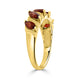 1.15tct Red Garnet Rings in 14K Yellow Gold