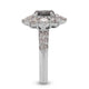 0.59ct Alexandrite ring with 1.40tct diamonds set in Platinum
