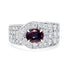 0.91ct Alexandrite Rings With 1.14tct Diamonds Set In Pt900 Platinum