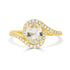 1.61ct Sapphire Rings with 0.27tct diamonds set in 14KT yellow gold