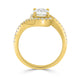 1.61ct Sapphire Rings with 0.27tct diamonds set in 14KT yellow gold