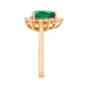 1.63Ct Emerald Ring With 0.67Tct Diamonds In 18K Yellow Gold