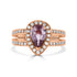 1.12ct Sapphire Rings with 0.39tct diamonds set in 14KT rose gold
