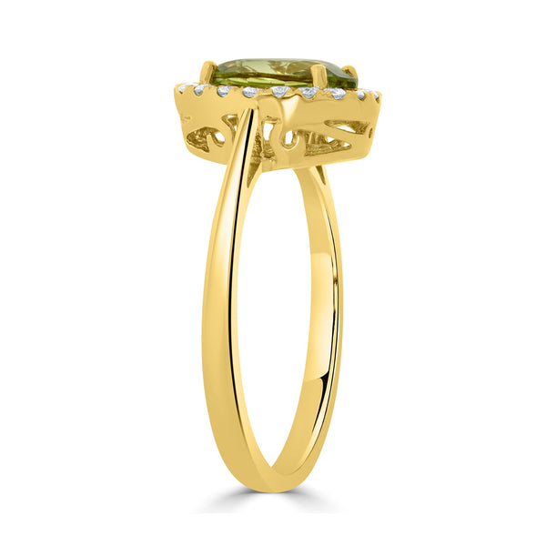 1.62ct Sapphire Rings  with 0.21tct diamonds set in 14KT gold