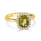 1.50ct Sapphire Rings with 0.22tct diamonds set in 14KT yellow gold