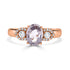 1.56ct Sapphire Rings with 0.19tct diamonds set in 14KT rose gold