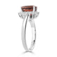 3.04ct Tourmaline Rings with 0.22tct Diamond set in 14K White Gold