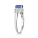 1.2ct Sapphire Ring with 0.19tct Diamonds set in 14K White Gold