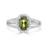 1.28ct Sapphire Rings with 0.24tct diamonds set in 14KT white gold