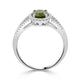 1.28ct Sapphire Rings with 0.24tct diamonds set in 14KT white gold