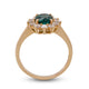 14K yellow gold ring 1.48ct Tourmaline with 0.65tct Daimond accents