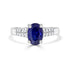 2.45ct Sapphire Ring with 0.30tct Diamonds set in Platinum 950
