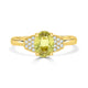 1.58ct Sapphire Rings with 0.10tct diamonds set in 14KT yellow gold