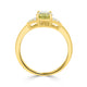 1.58ct Sapphire Rings with 0.10tct diamonds set in 14KT yellow gold