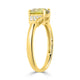 1.58ct Sapphire Rings with 0.10tct diamonds set in 14KT yellow gold