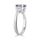 2.28ct Sapphire Rings with 0.38tct diamonds set in 14KT white gold