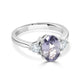 2.28ct Sapphire Rings with 0.38tct diamonds set in 14KT white gold