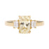 2.81ct Sapphire Ring With 0.22tct Diamonds Set In 14kt Yellow Gold