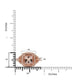 2.07ct Morganite Ring With 0.36tct Diamonds Set In 14kt Rose Gold
