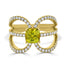1.22ct Sphene ring with 0.60tct diamonds set in 14K yellow gold