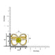 1.22ct Sphene ring with 0.60tct diamonds set in 14K yellow gold