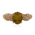 1.72ct Sapphire ring with 0.26tct Diamond accents set in 14K yellow gold