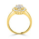 2.62ct Sapphire Rings with 0.37tct diamonds set in 14KT yellow gold