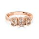 2.08 Morganite Rings with 0.07tct Diamond set in 14K Rose Gold