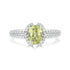 1.52ct Sapphire Rings with 0.28tct diamonds set in 14KT white gold