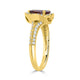 1.15ct Sapphire Rings with 0.5tct diamonds set in 14KT yellow gold