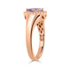 1.02ct Sapphire Rings with 0.14tct diamonds set in 14KT rose gold