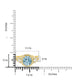 4.35Ct Blue Zircon With 0.57Tct Diamonds Set In 14K Yellow Gold