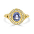 2.23ct Sapphire Rings  with 0.41tct diamonds set in 14KT white gold