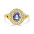 2.23ct Sapphire Rings  with 0.41tct diamonds set in 14KT white gold