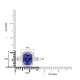 3.41ct Tanzanite Rings With 0.59tct Diamonds Set In 14kt White Gold