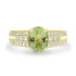 1.75ct Paraiba Rings with 0.36tct diamonds set in 18KT yellow gold