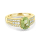 1.75ct Paraiba Rings with 0.36tct diamonds set in 18KT yellow gold