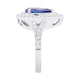 2.81ct Tanzanite Rings With 0.71tct Diamonds Set In 14kt White Gold