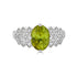 3.21ct Sphene ring with 0.29tct diamonds set in 14K white gold