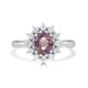 1.30ct Sapphire Rings with 0.33tct diamonids set in 14KT white gold